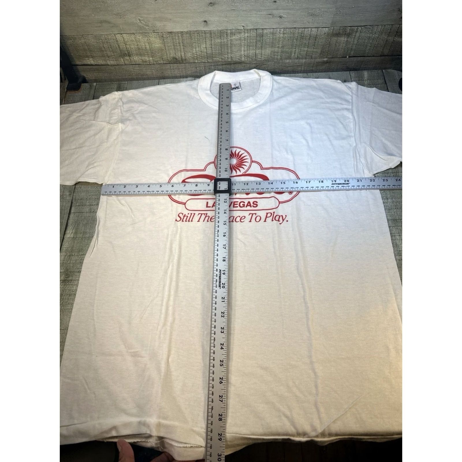 Vintage VINTAGE Signal Las Vegas T Shirt XL White USA 90s Single Stitch Newless Size US XL / EU 56 / 4 - 3 Thumbnail