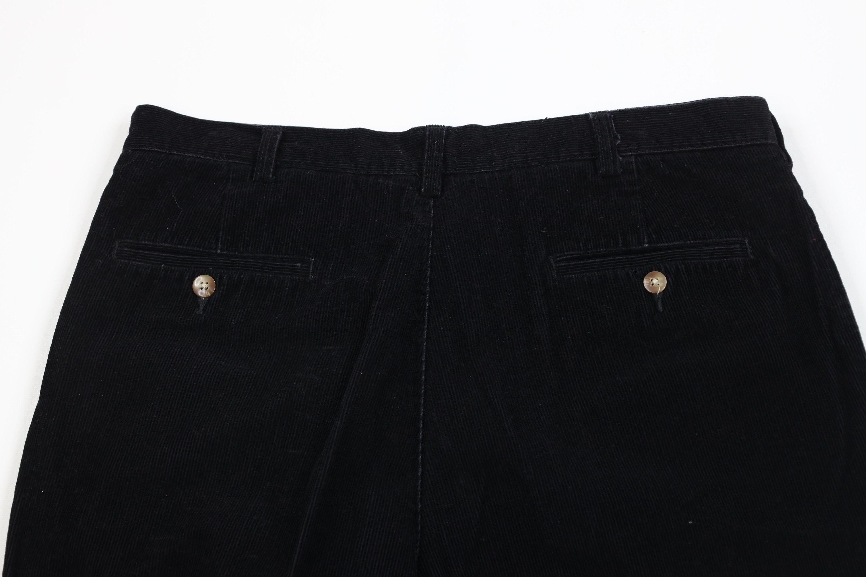 Vintage Vintage 90s Streetwear Wide Led Corduroy Chino Pants Black Size US 36 / EU 52 - 9 Thumbnail