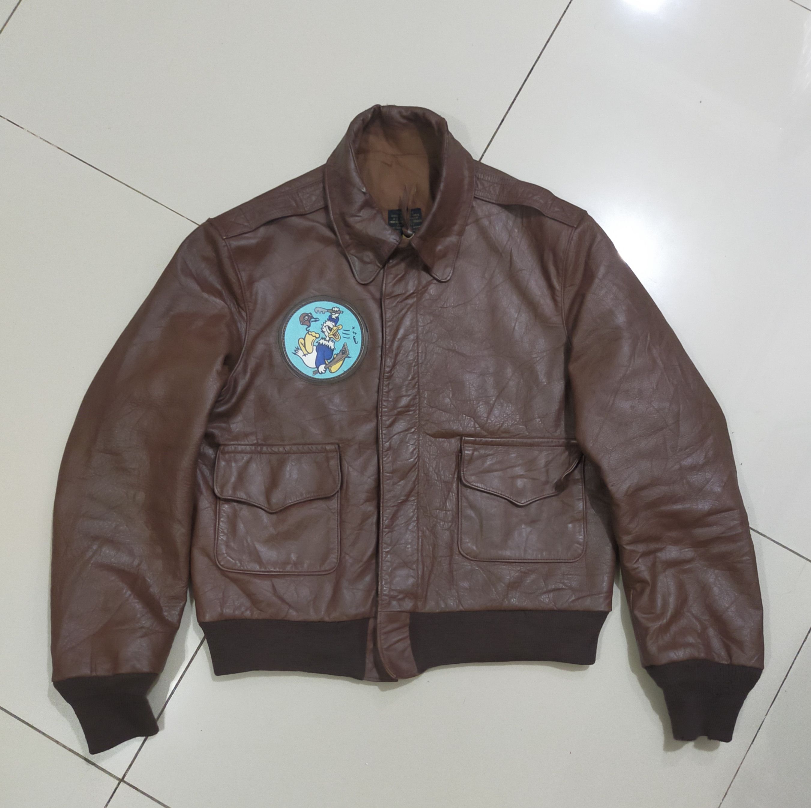 激レア‼80's Schott U.S. AIRFORCE A-2JKTサイズL VINTAGE USAF US AIR FORCE SCHOTT BROS 1970S 674 MS FLIGHT