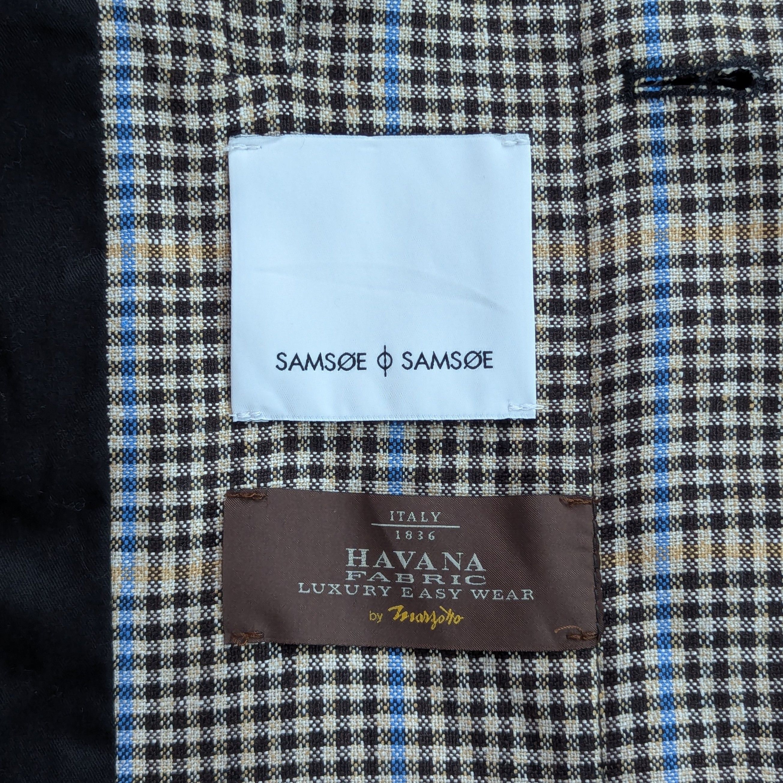 Samsoe Samsoe Samsoe Samsoe Belek Jacket Black Check Havana Fabric Luxury Size US S / EU 44-46 / 1 - 10 Thumbnail
