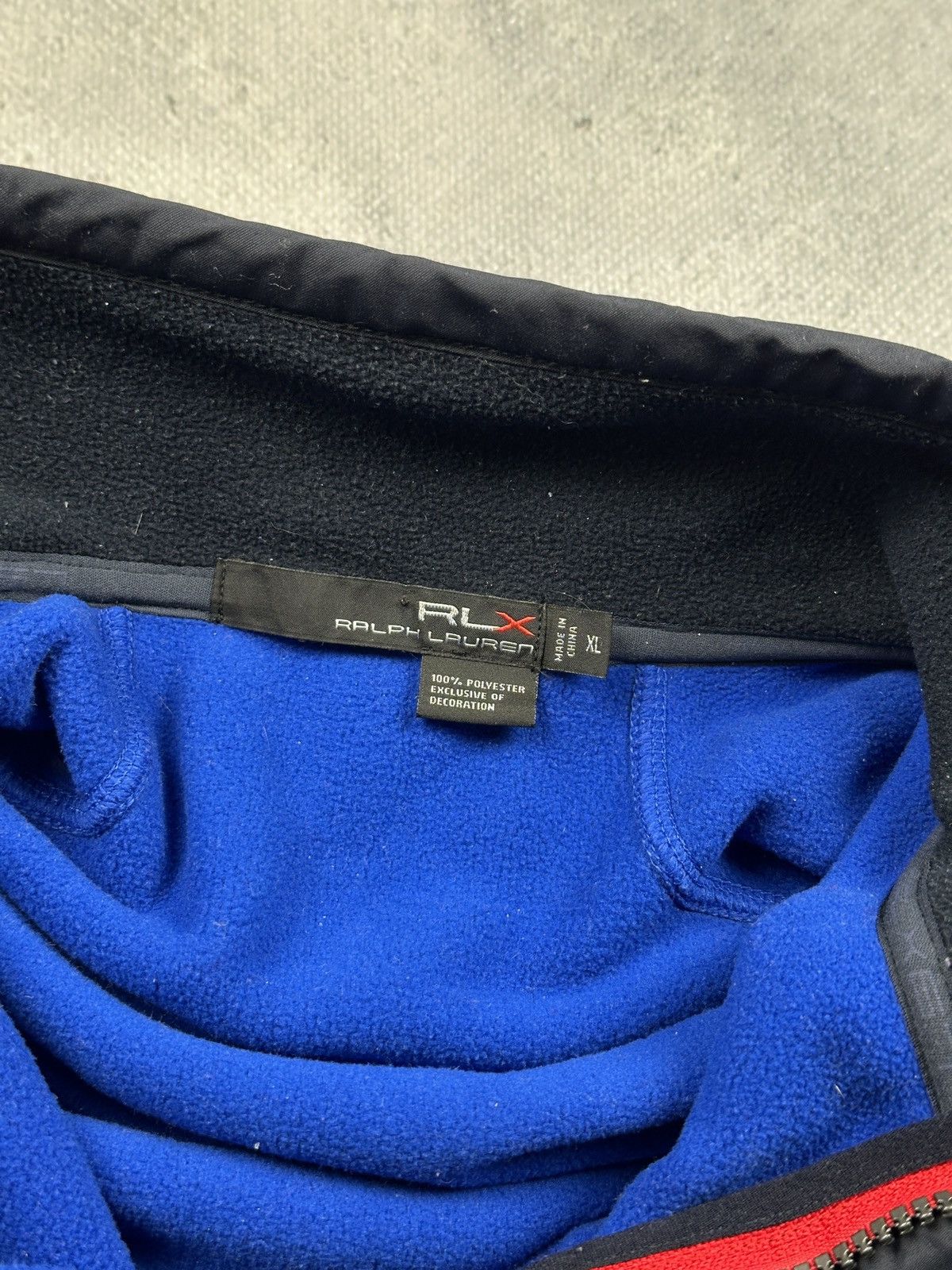 Polo Ralph Lauren Vintage RLX Ralph Lauren Fleece Pullover USA Flag Ski Tech Size US XL / EU 56 / 4 - 13 Thumbnail
