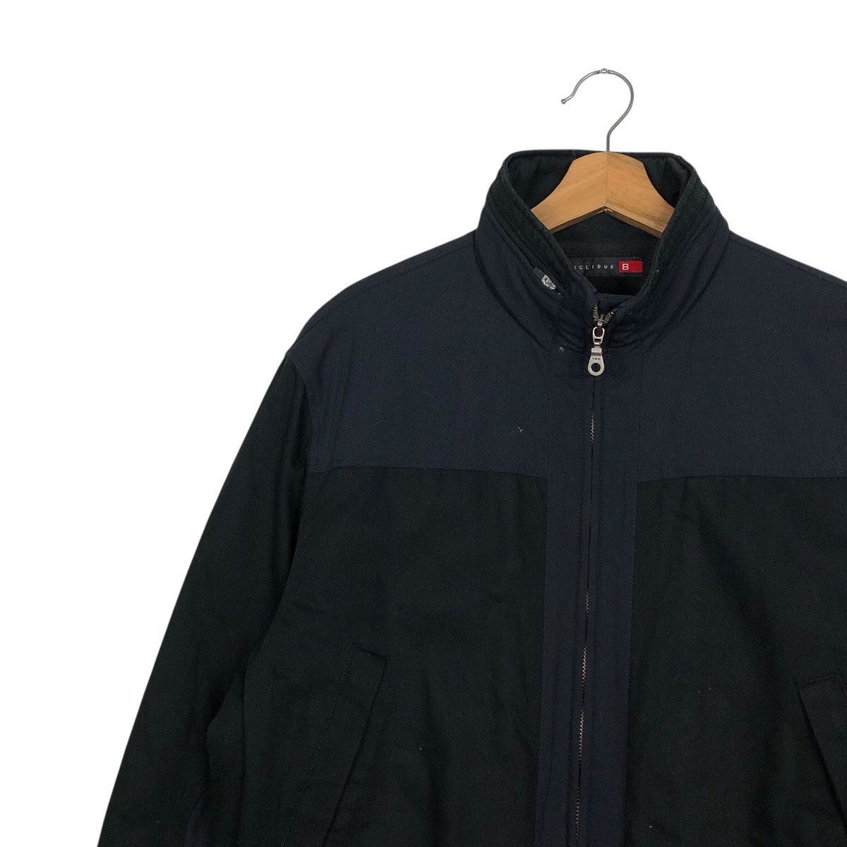 Japanese Brand Black Zip Up Jacket Stand Collar Pocket Casual Coat Biglidue Size US M / EU 48-50 / 2 - 8 Thumbnail
