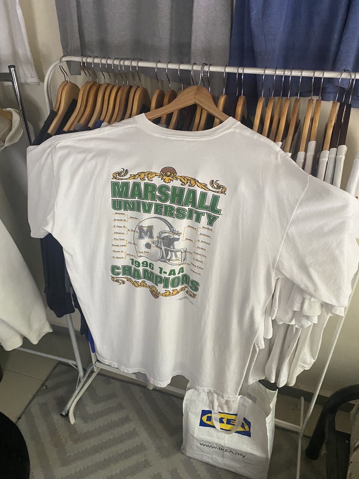 Vintage Vintage 1996 Marshall University Champions Tee Size US XXL / EU 58 / 5 - 1 Thumbnail
