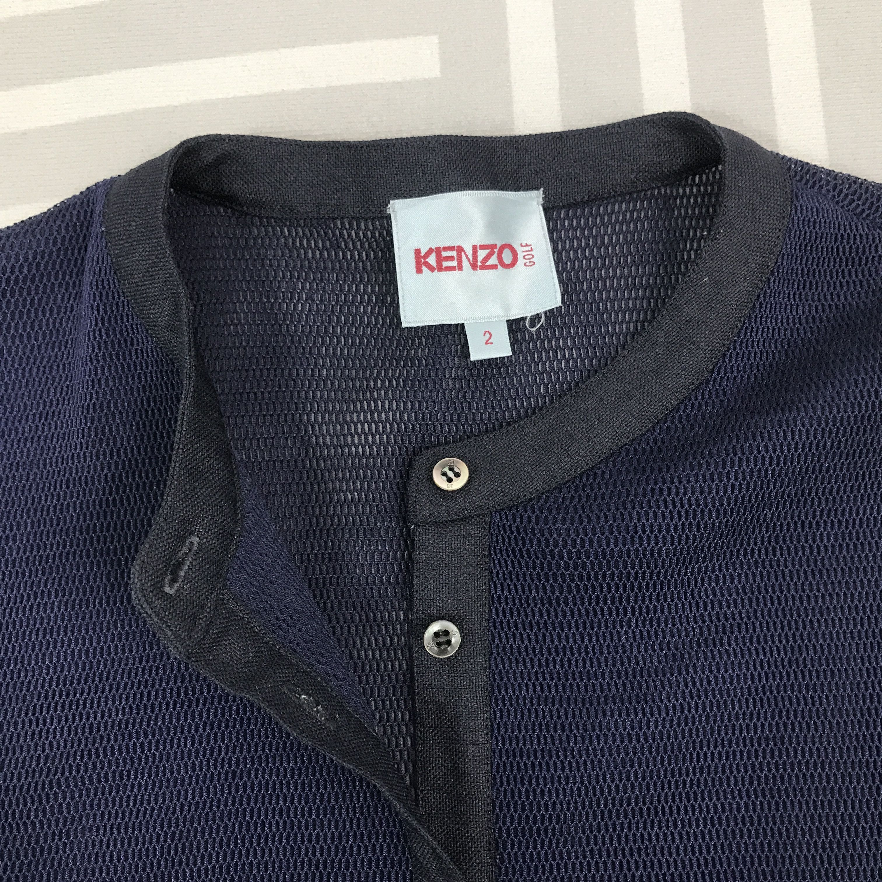Kenzo × Vintage Vintage Kenzo Golf Net design Vest Size US M / EU 48-50 / 2 - 6 Thumbnail