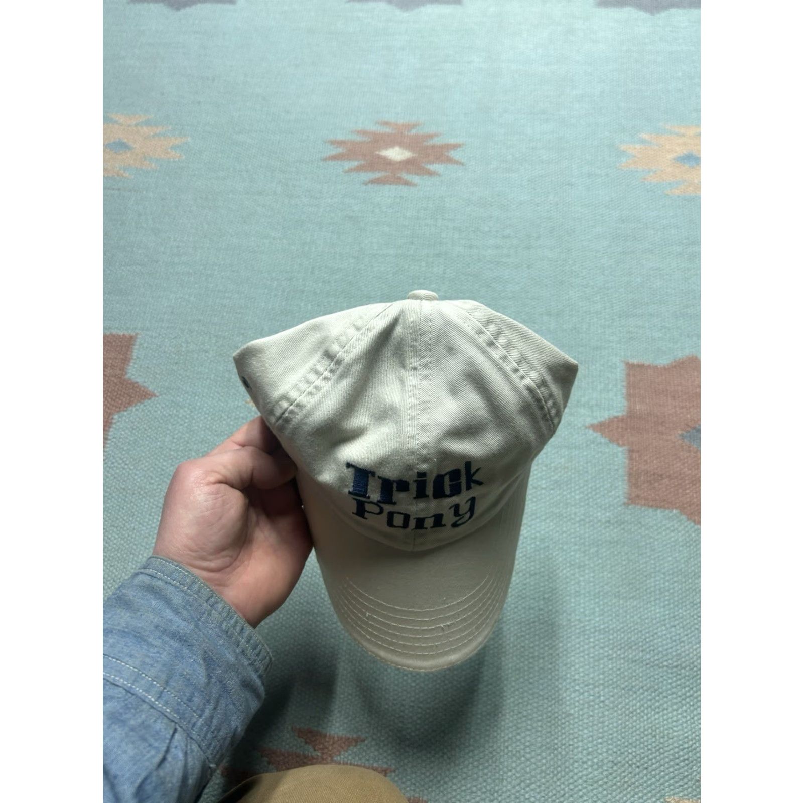 Vintage VINTAGE Trick Pony country music band Nashville tan beige Unbranded Adjustable Baseball Cap Dad cap Hat Men Size ONE SIZE - 3 Thumbnail