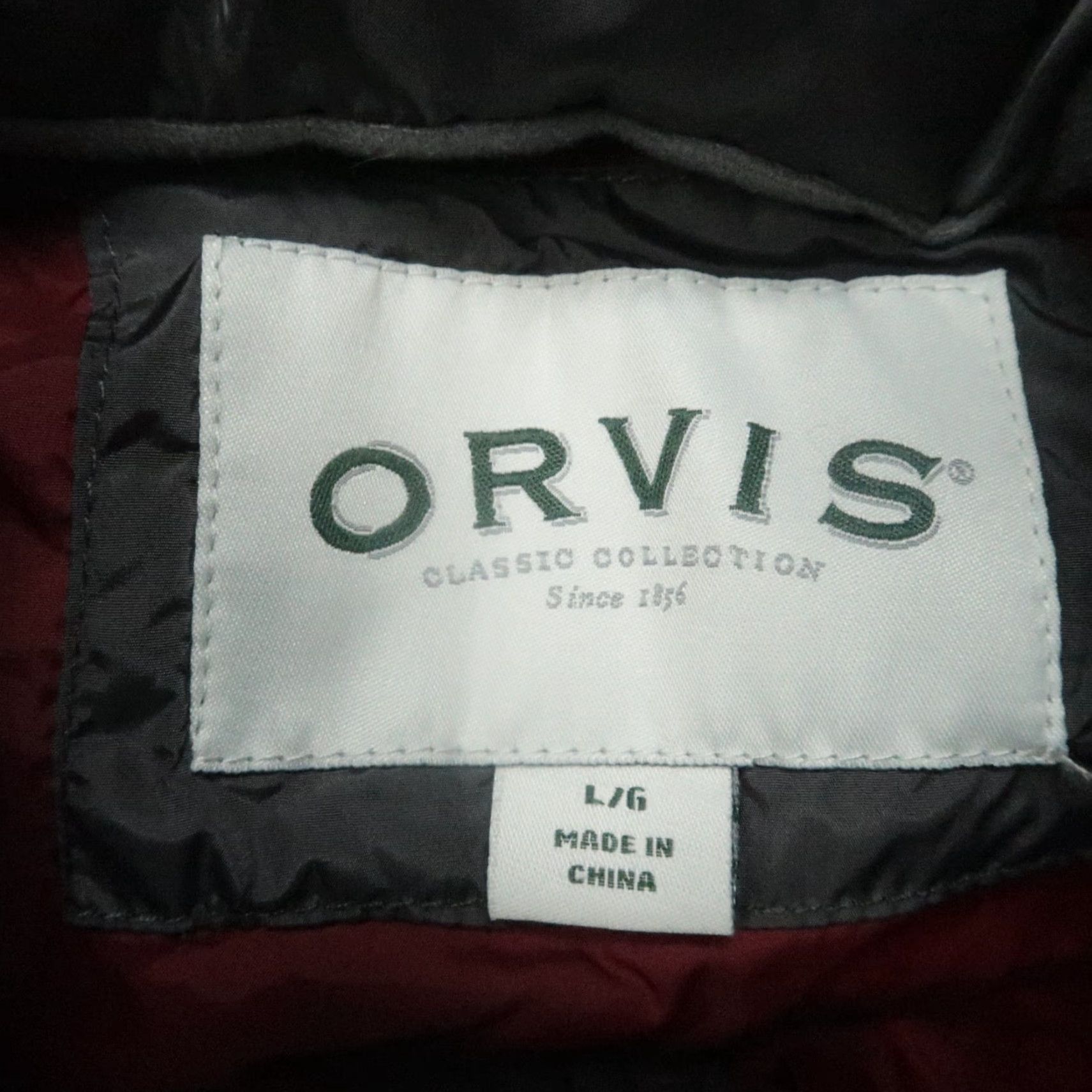 Orvis Orvis Vest Men Large Gray Essex Down Filled Puffer Pockets Hiking Hunting – L – Gray – Regular Fit Size US L / EU 52-54 / 3 - 4 Thumbnail