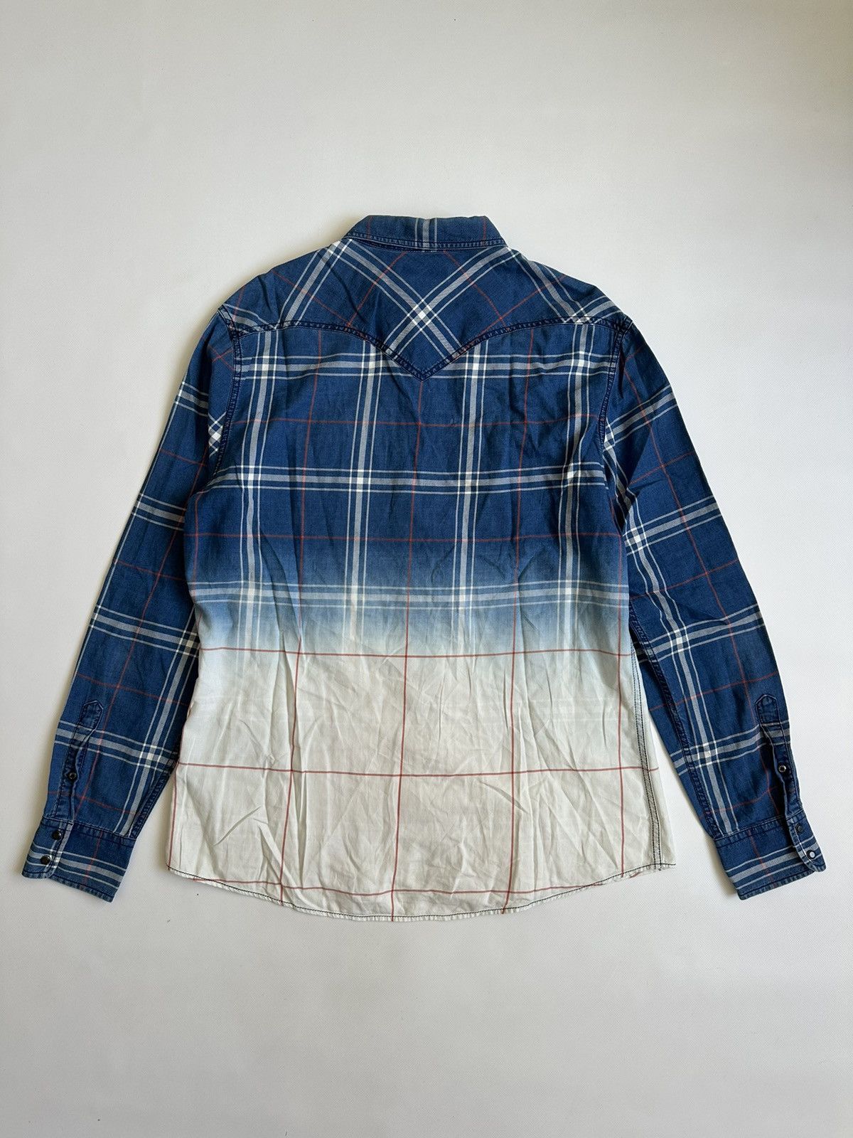 Diesel Vintage Diesel Flannel Check Button Shirt Size XL Size US XL / EU 56 / 4 - 2 Thumbnail