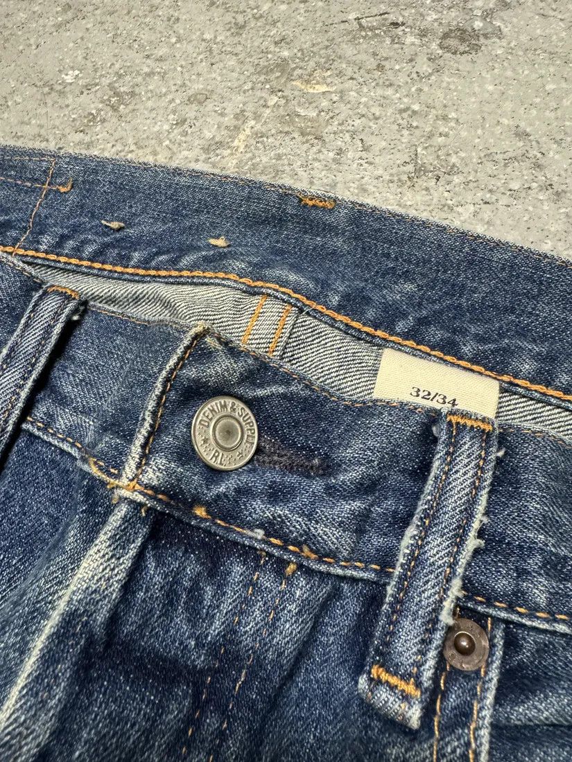 Polo Ralph Lauren × Vintage 1990s Ralph Lauren American Straight Faded Blue Denim Jeans Size US 31 - 10 Thumbnail