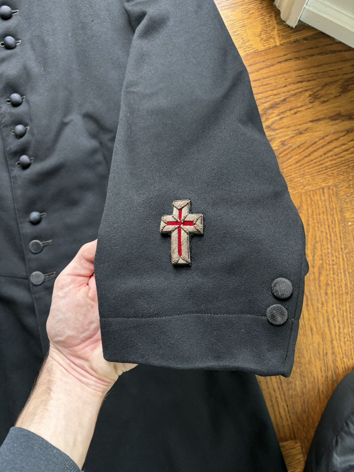 Other Antique Masonic Knights Templar Frock Coat Illuminati Jacket Size US S / EU 44-46 / 1 - 7 Thumbnail