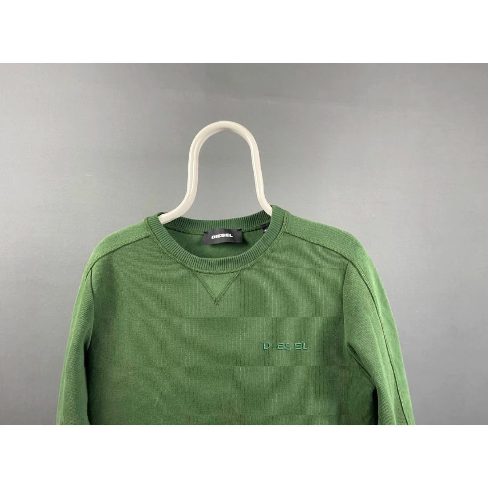 Diesel Diesel Sweater Shirt Mens S Green Cotton Crew Neck Pullover Long Sleeve Size US S / EU 44-46 / 1 - 4 Thumbnail