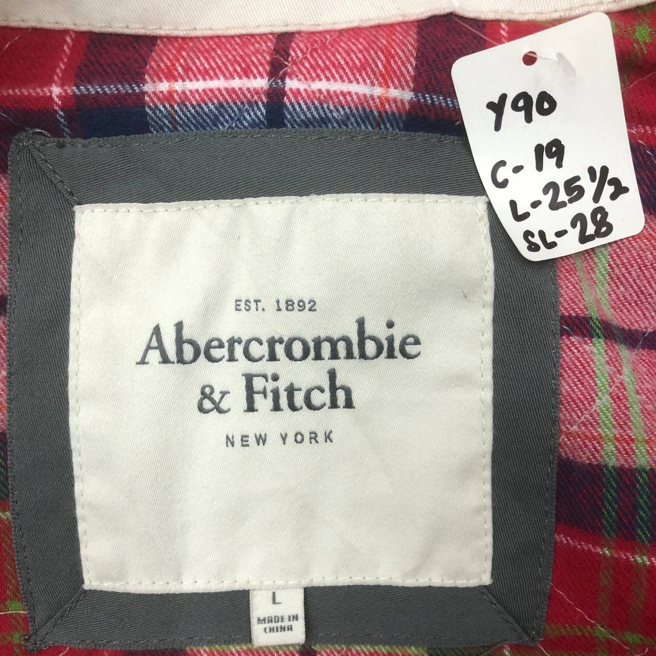 Abercrombie & Fitch Y90. ABERCROMBIE & FITCH TARTAN JACKET Size L / US 10 / IT 46 - 10 Thumbnail