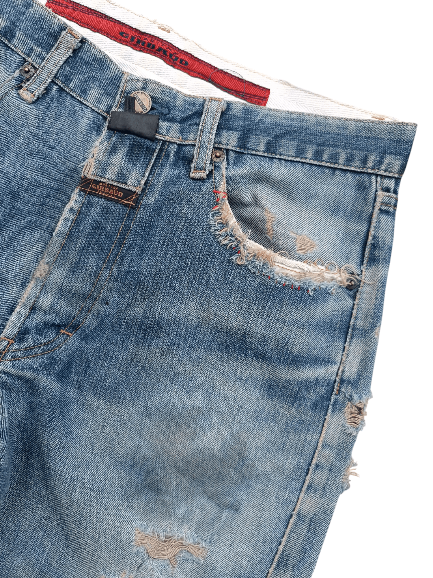 Marithe + Francois Girbaud × Vintage Marithe Francois Girbaud Stoned Washed Rips Distress Jeans Size US 30 / EU 46 - 11 Thumbnail