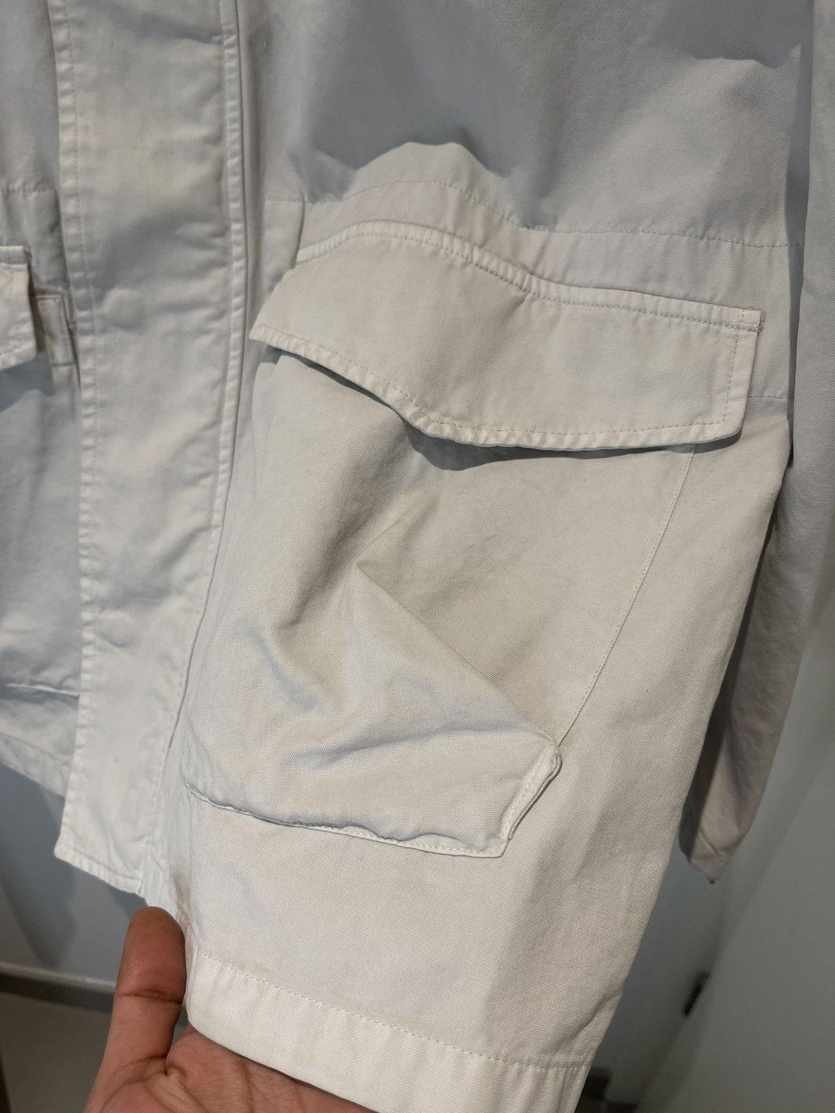 Maison Margiela Maison Martin Margiela SS06 Light Grey Cotton Field Jacket Size US L / EU 52-54 / 3 - 4 Thumbnail