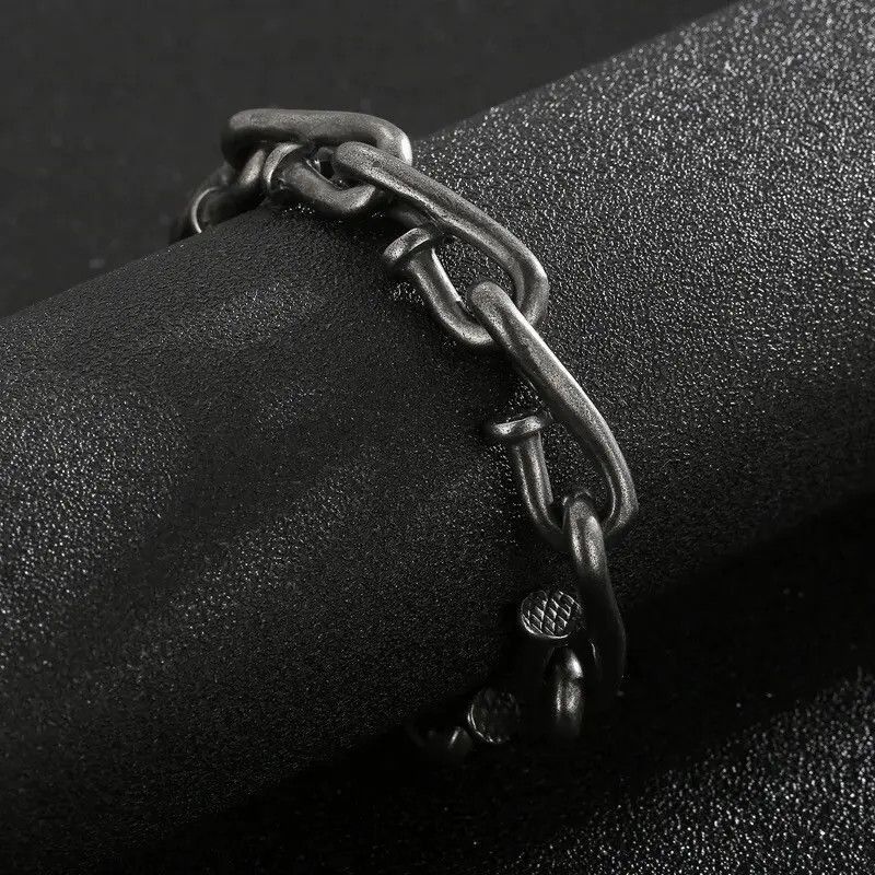 Jewelry Bending Nail Chain Bracelet Size ONE SIZE - 3 Thumbnail