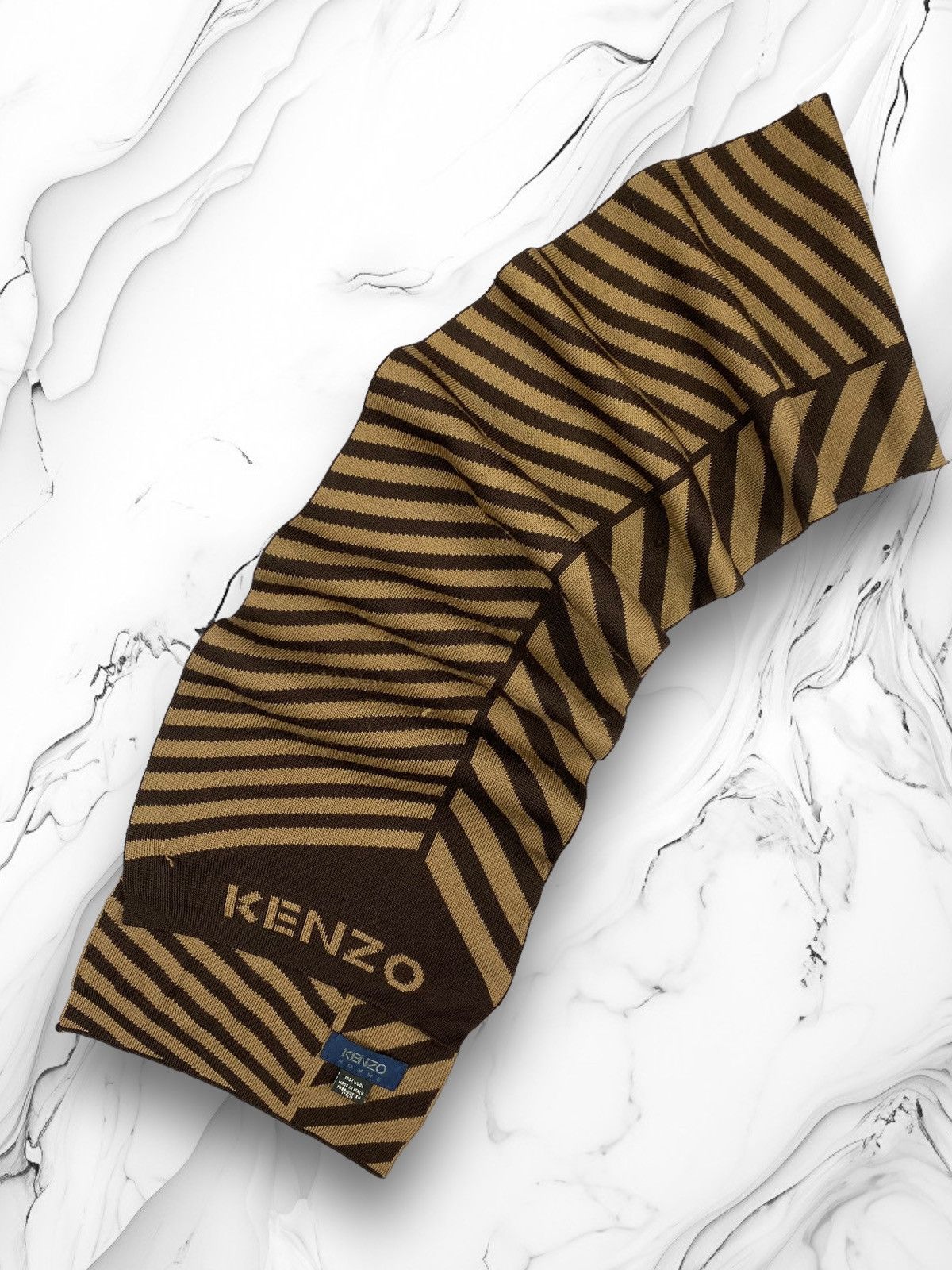 Kenzo × Vintage Vintage Kenzo Homme Designer Wool Scarf Size ONE SIZE - 1 Thumbnail