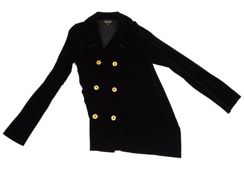 Comme des Garcons Comme des Garcons Retro black velvet diagonal placket butt Size M / US 6-8 / IT 42-44 - 2 Thumbnail