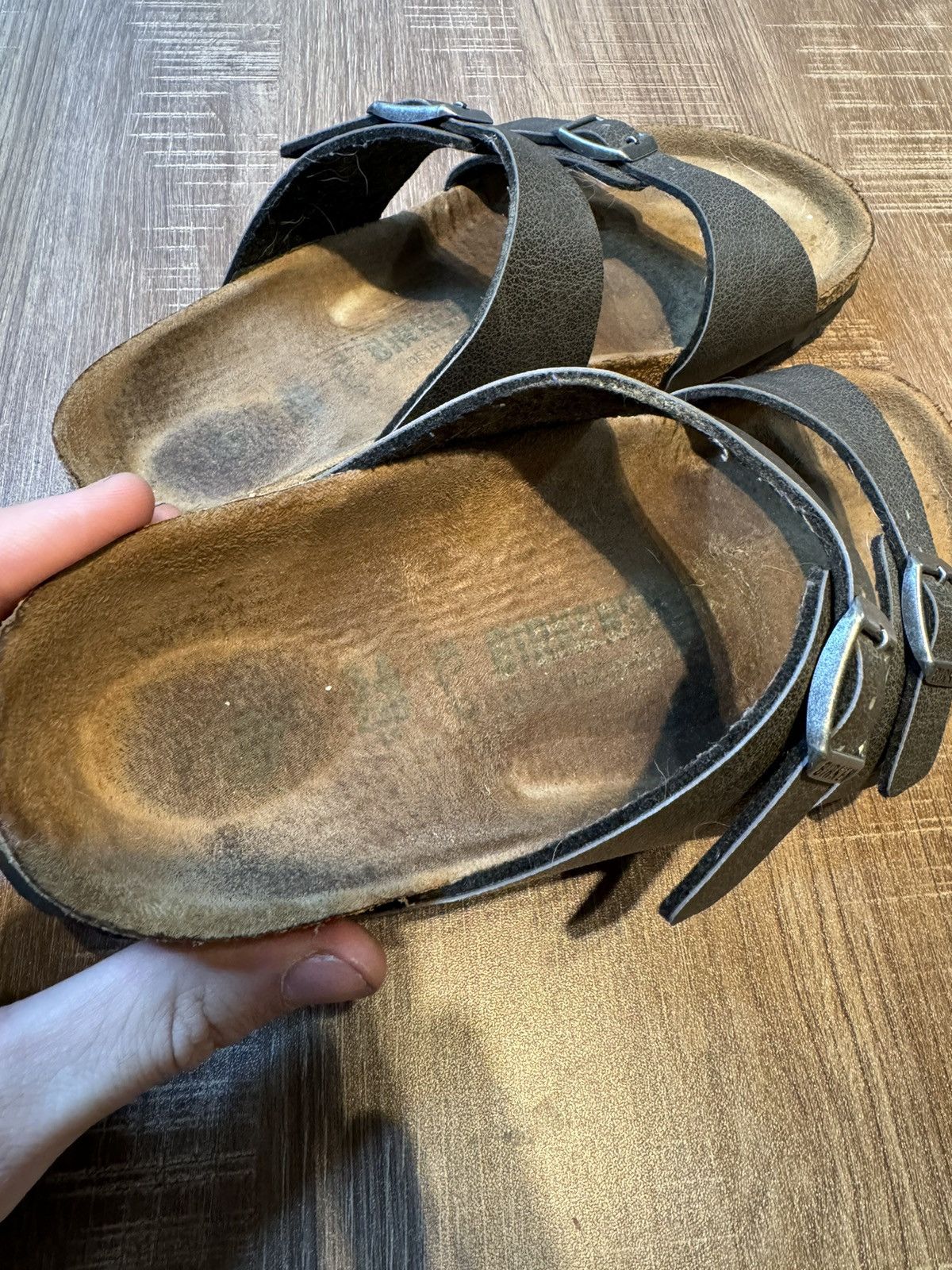 Birkenstock Birkenstock Arizona Sandals 36 Womens 5/ 5.5 Leather Slip On Size US 5.5 / IT 35.5 - 7 Thumbnail