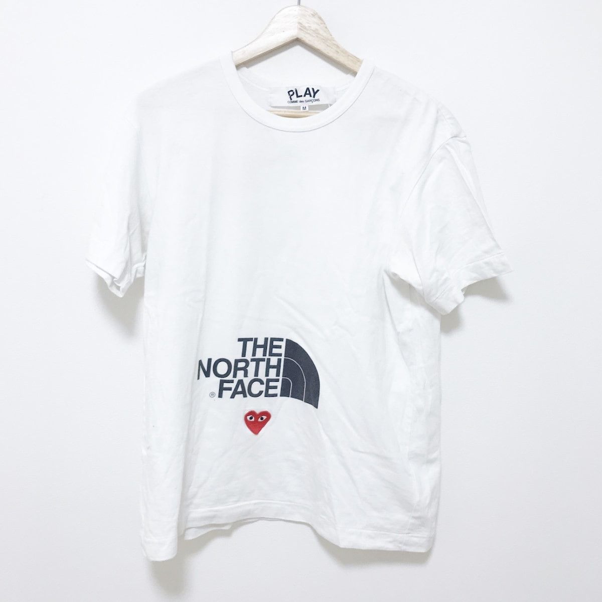 Comme des Garcons Short Sleeve Heart Logo Design Cotton White | Grailed