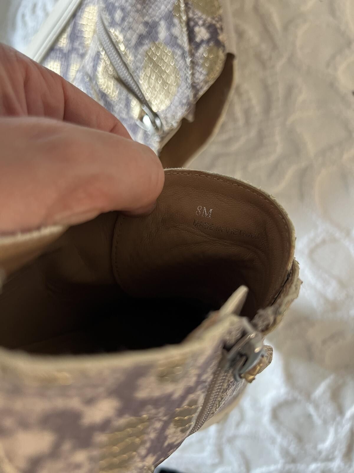 Other Linea Paolo Leather Felicia Platform Wedge Sneaker Bootie Size US 8 / IT 38 - 8 Thumbnail