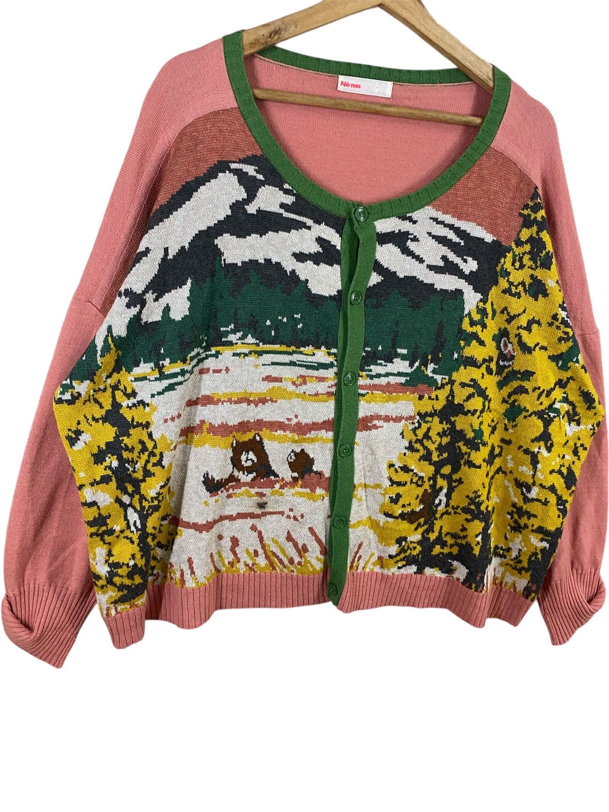 Ne-Net Ne-net by Issey Miyake Knit Cardigan -Japanese Designer Wear Size XXL / US 16-18 / IT 52-54 - 4 Thumbnail