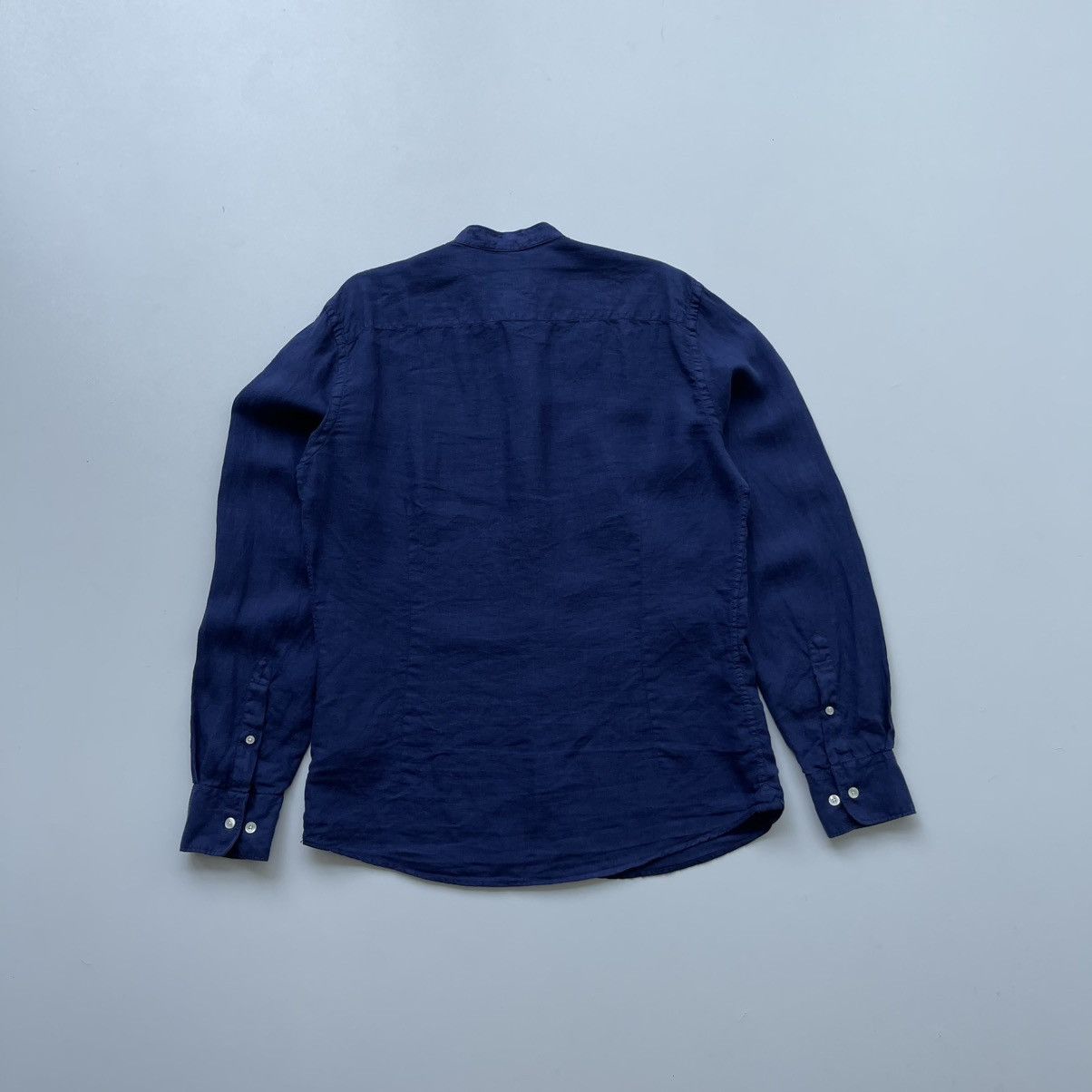 Hackett Hackett London Linen Garment Dyed Slim Fit Button Ups Shirt Size US M / EU 48-50 / 2 - 3 Thumbnail