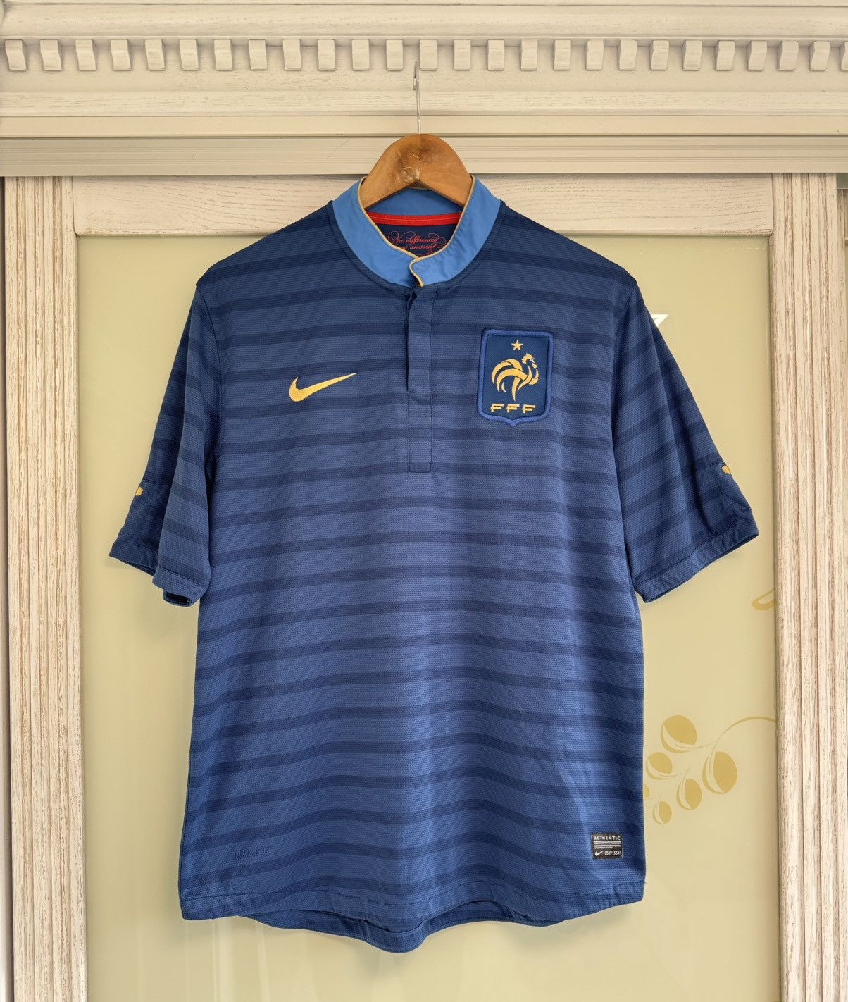 Nike France 2012-2013 Home Soccer Jersey Football Shirt Kit Size US L / EU 52-54 / 3 - 1 Thumbnail