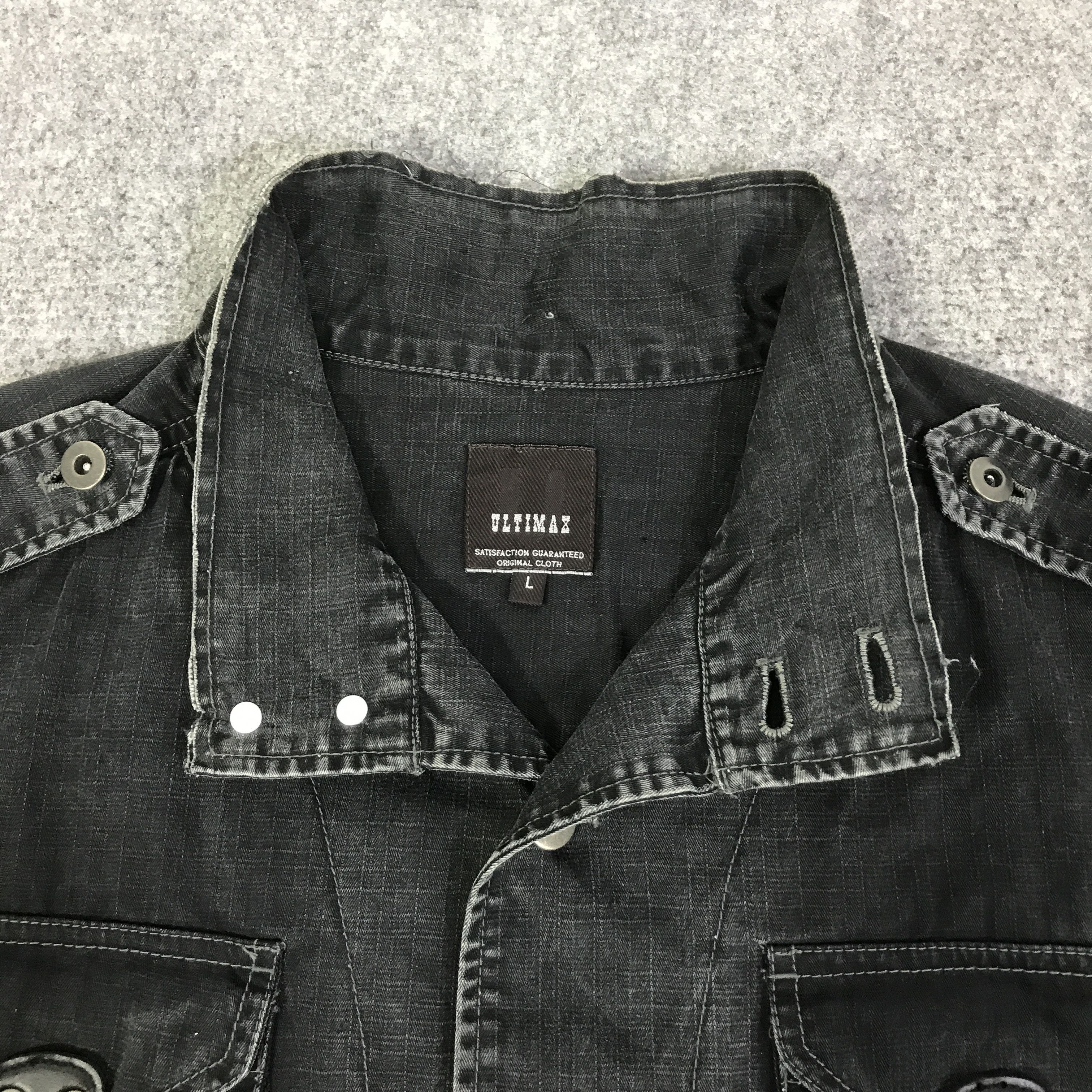 Japanese Brand PUNK ULTIMAX BLACK FADED JACKET K97B8 Size US L / EU 52-54 / 3 - 8 Thumbnail