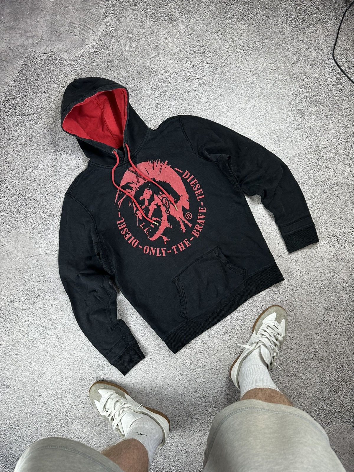Diesel Vintage Diesel Hoodie Faded Boxed Logo Y2K Size US M / EU 48-50 / 2 - 1 Thumbnail
