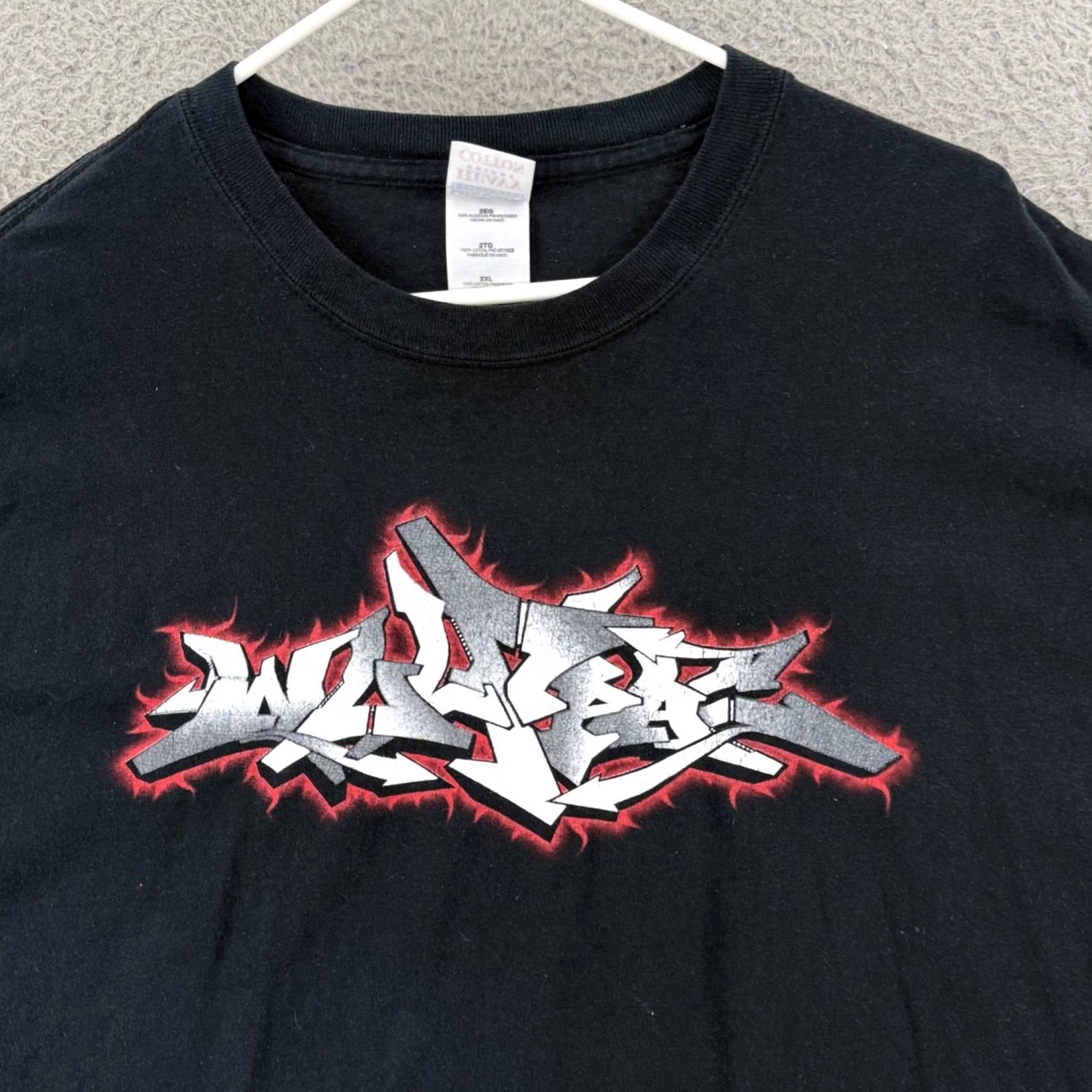Gildan VINTAGE Bloodhound Gang Shirt Mens 2XL Black Short Sleeve Wolfpac 90s Band Tour Shirts Size US XXL / EU 58 / 5 - 3 Thumbnail