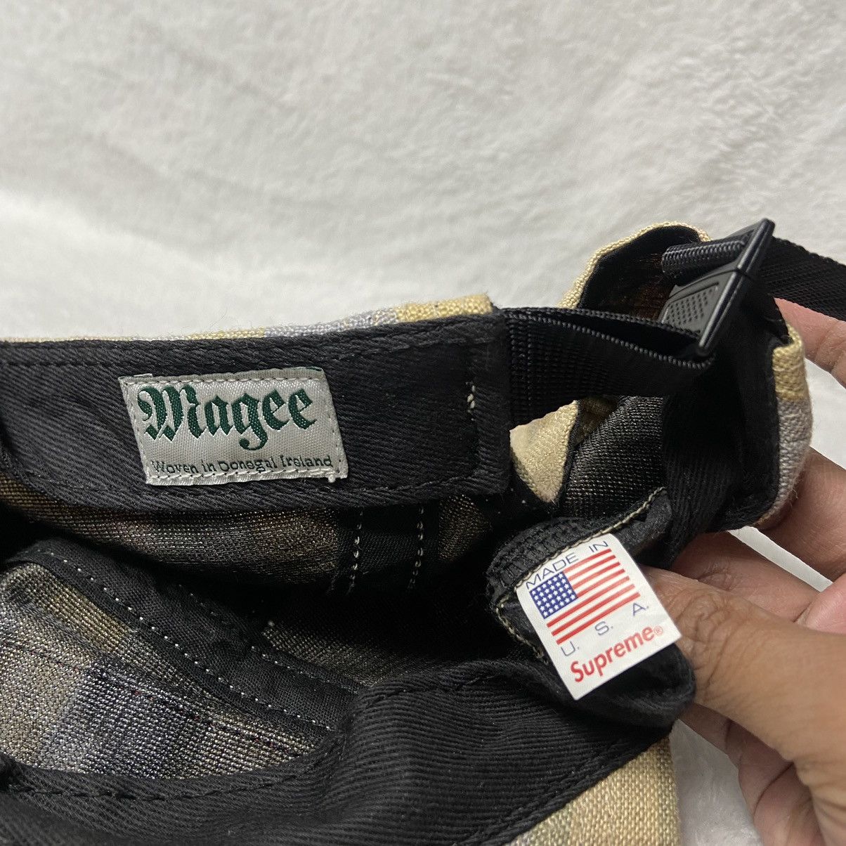 Supreme Supreme Magee Plaid Linen Camp Hat SS14 Size ONE SIZE - 7 Thumbnail