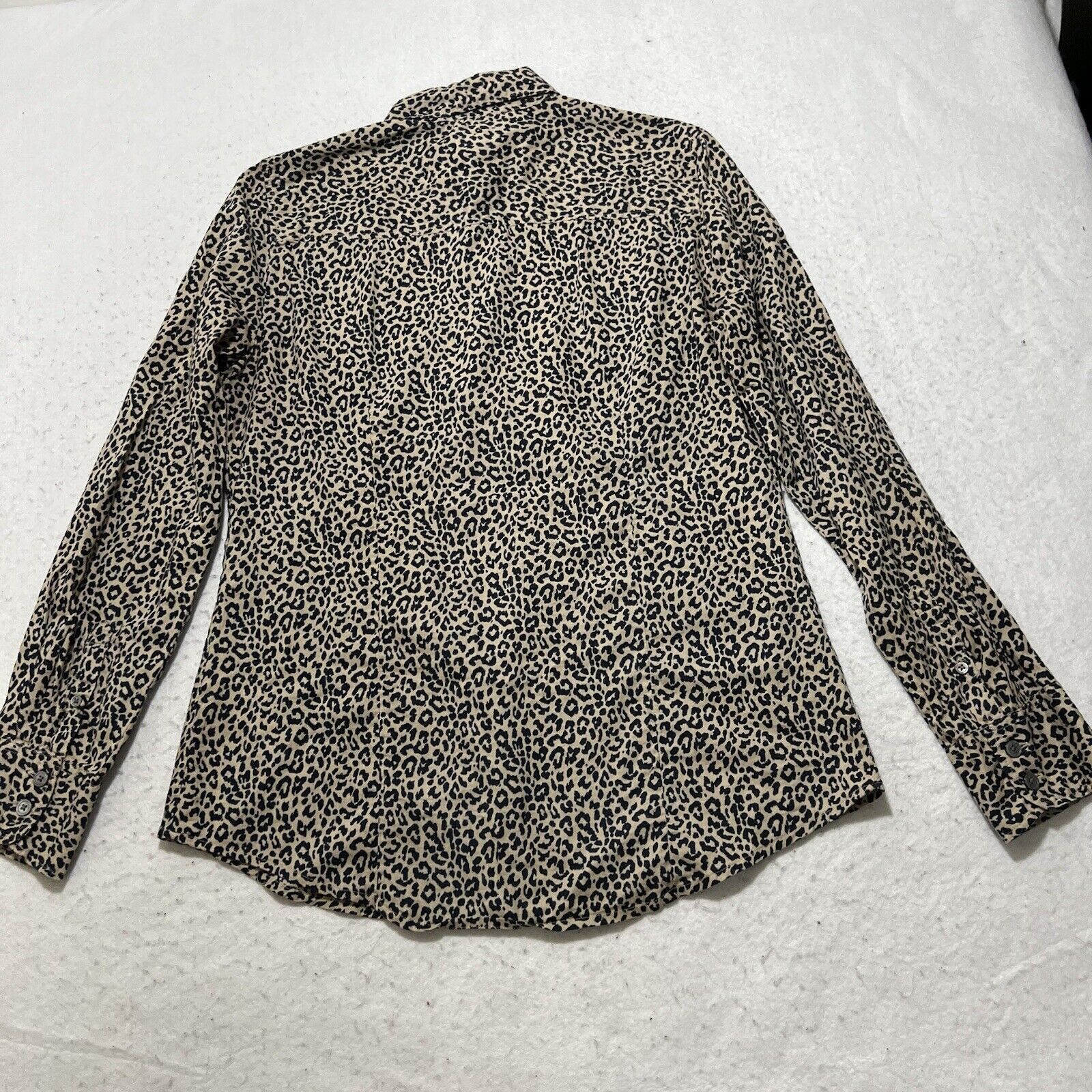 J.Crew J. Crew Button Up Long Sleeve Cheetah Leopard Print Top Size S / US 4 / IT 40 - 10 Thumbnail
