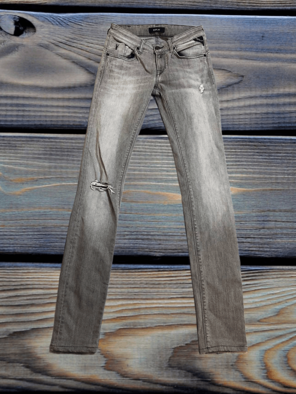 Replay Replay Grey Stretch Skinny High Waist Jeans Size 26" / US 2 / IT 38 - 1 Thumbnail