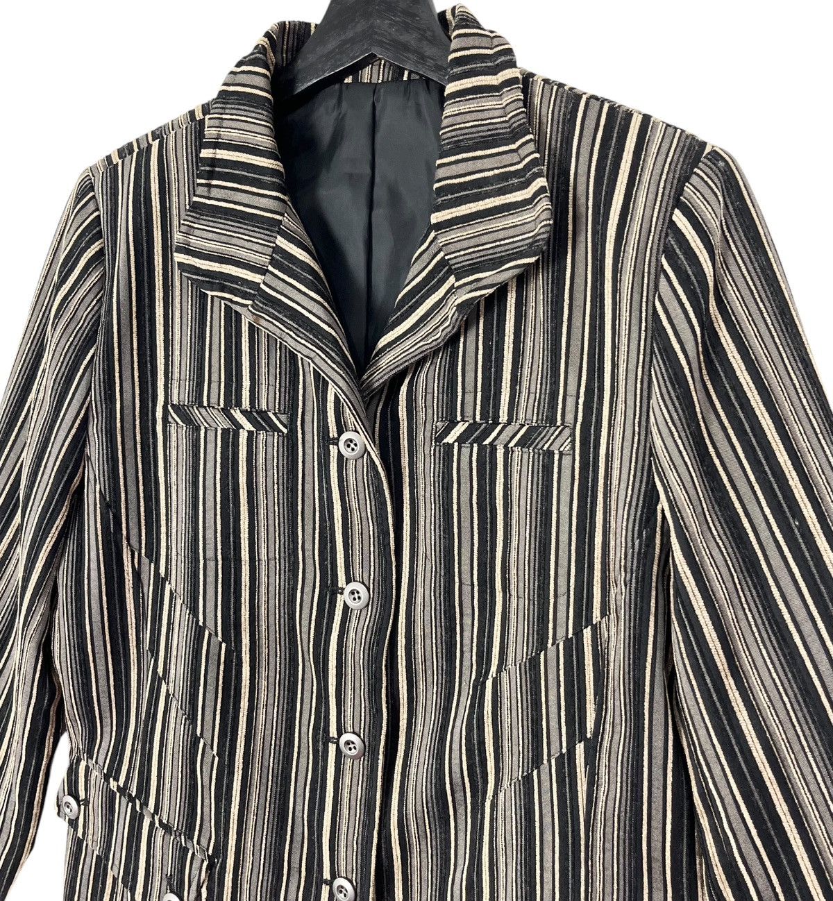 Designer × Japanese Brand Japanese Brand Noa-Ge Sophisticated Stripes Blazer Jacket Size L / US 10 / IT 46 - 2 Thumbnail