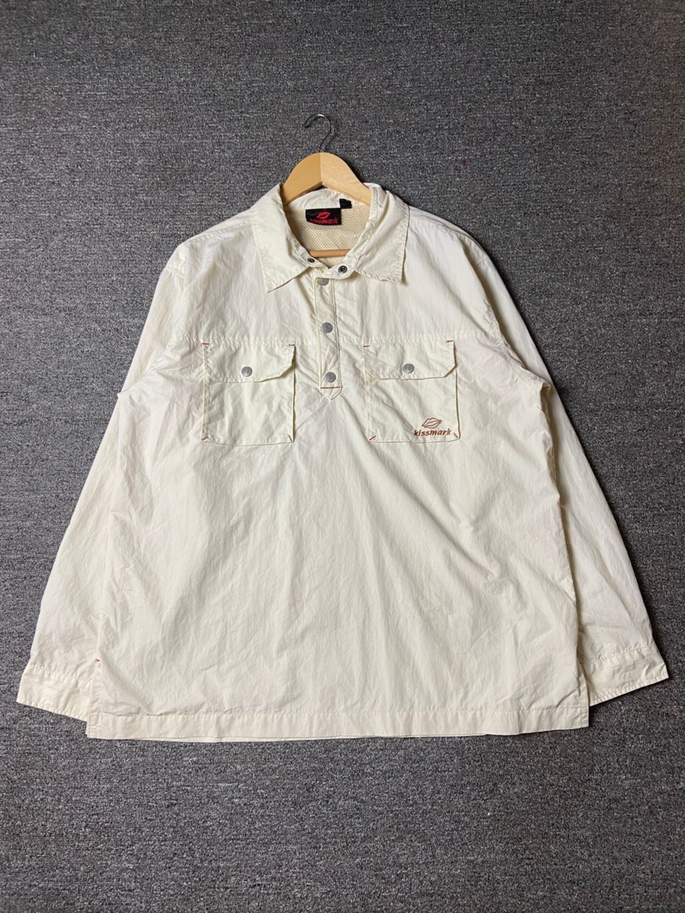 Japanese Brand Kissmark Brand Long Sleeve Pullover Jacket (177) Size US XL / EU 56 / 4 - 1 Thumbnail