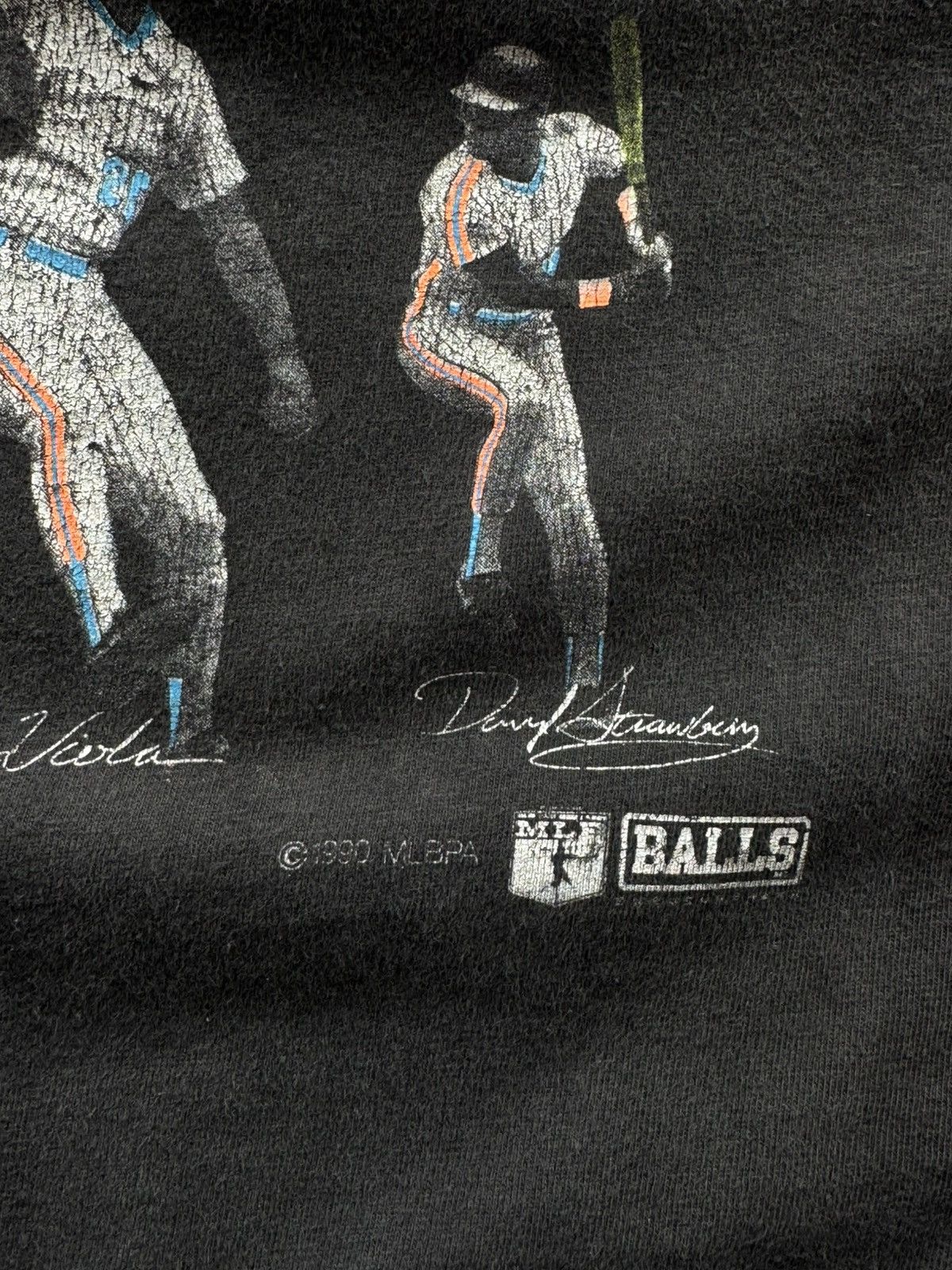 MLB Vintage 90s New York Mets MLB T-shirt (Darryl Strawberry) Size US XL / EU 56 / 4 - 6 Thumbnail