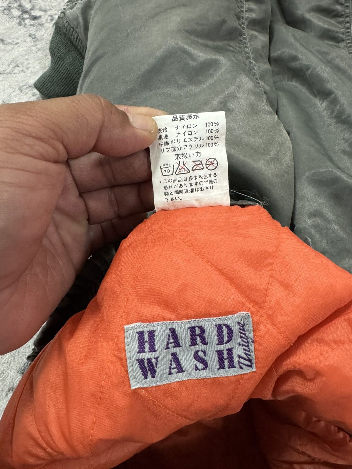 Japanese Brand VINTAGE HARD WASH QUILTED LINING FLIGHT BOMBER PANT Size US 32 / EU 48 - 10 Thumbnail