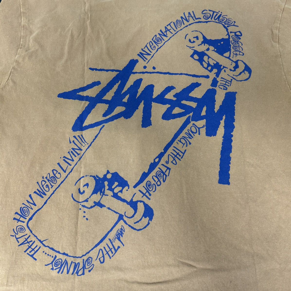 Stussy STUSSY SKATEBOARD LONG SLEEVE TEE BROWN Size US L / EU 52-54 / 3 - 5 Thumbnail