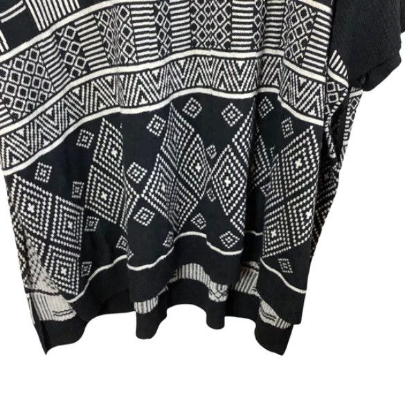 H&M VINTAGE H&M Western Sweater Poncho Womens XS/S Oversized Gray Tunic Pullover Wool Blend Size XS / US 0-2 / IT 36-38 - 4 Thumbnail