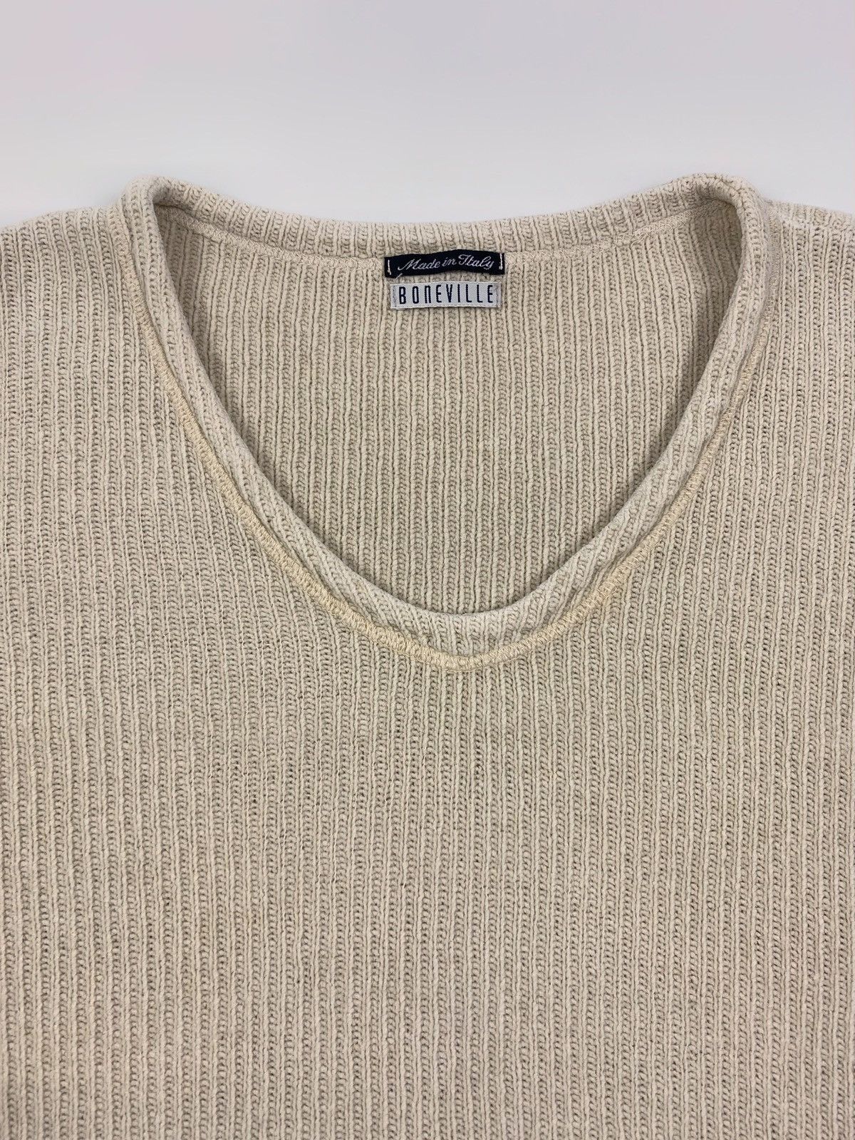 Boneville 1990’s Vintage Boneville Fisherman V-Neck Knit Sweater Size US L / EU 52-54 / 3 - 2 Thumbnail