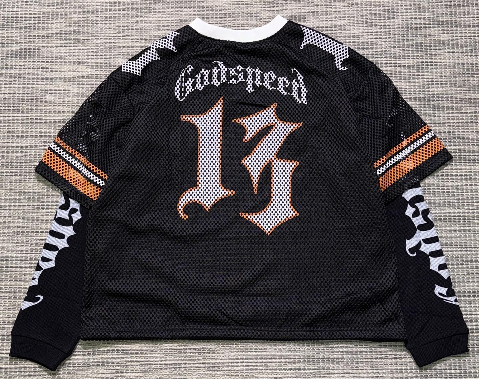 Godspeed Godspeed Black/Orange TD Layered Jersey Men's Long Sleeve Size US XL / EU 56 / 4 - 4 Thumbnail