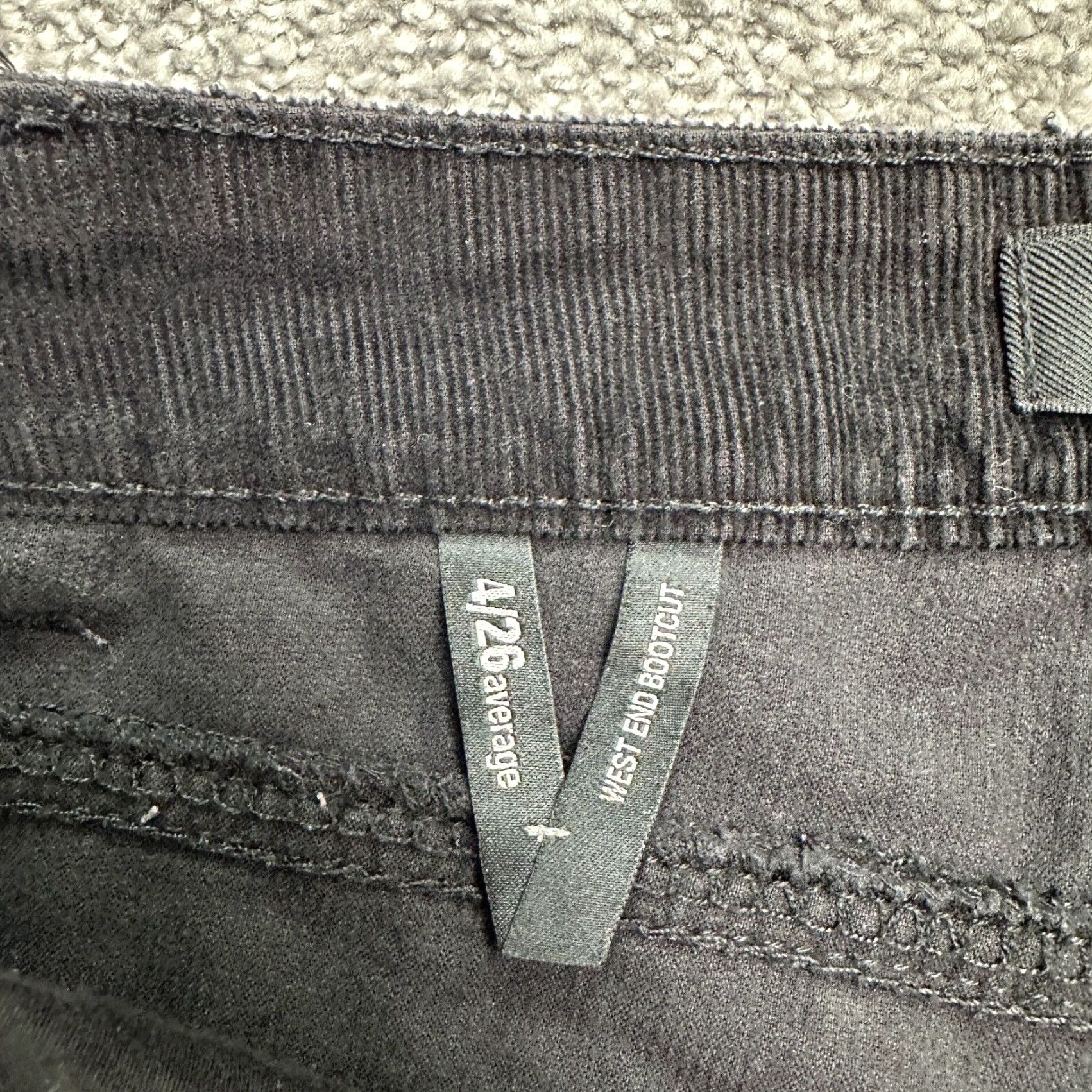 Nine West Nine West Womens Jeans Corduroy Black Bootcut High Rise Casual Classic 4 30x28 Size 30" / US 8 / IT 44 - 6 Thumbnail