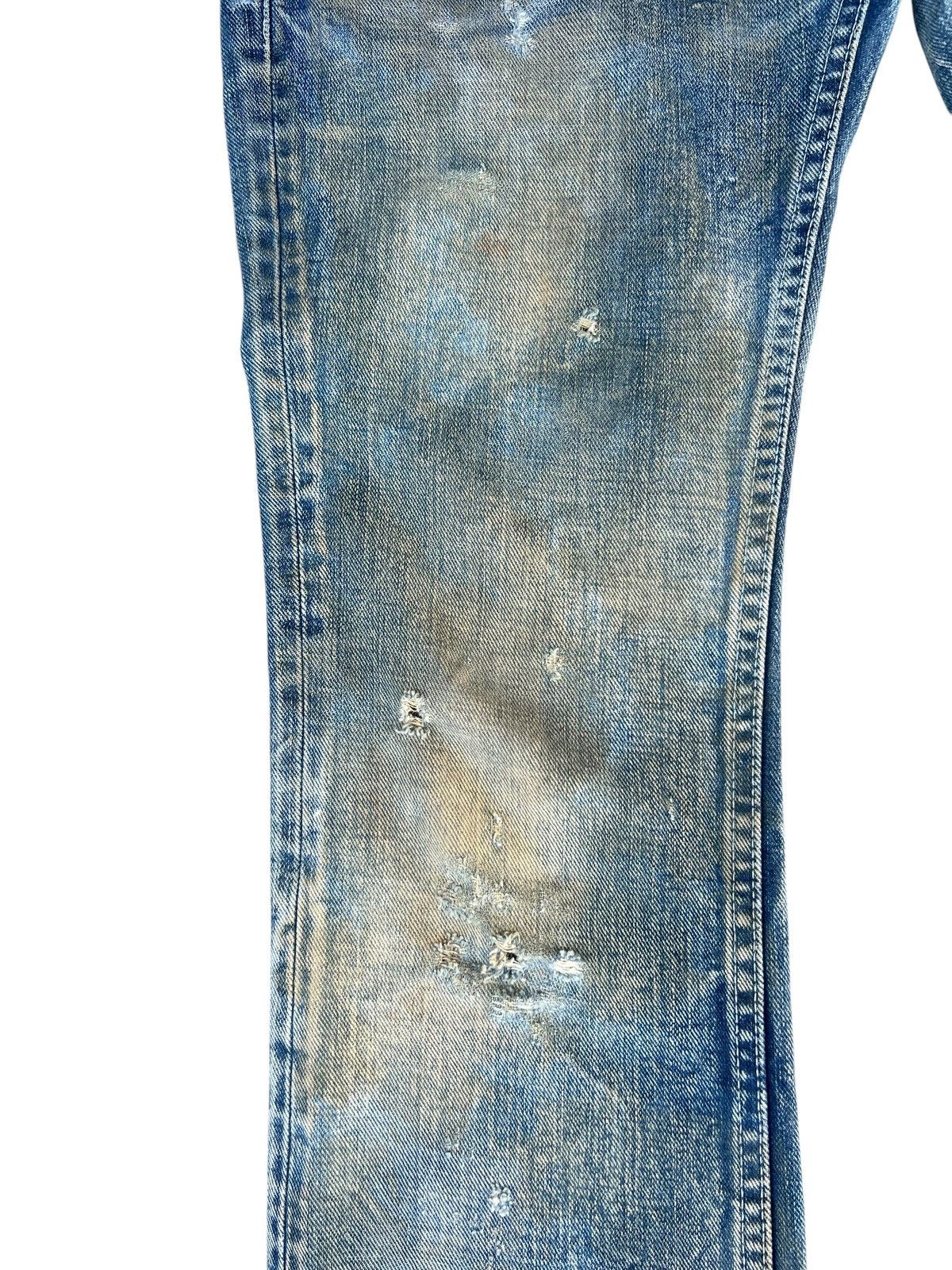 Japanese Brand Dirty Mud Stains Distress Denim Ufin & Sons Flare Jeans Size US 30 / EU 46 - 9 Thumbnail
