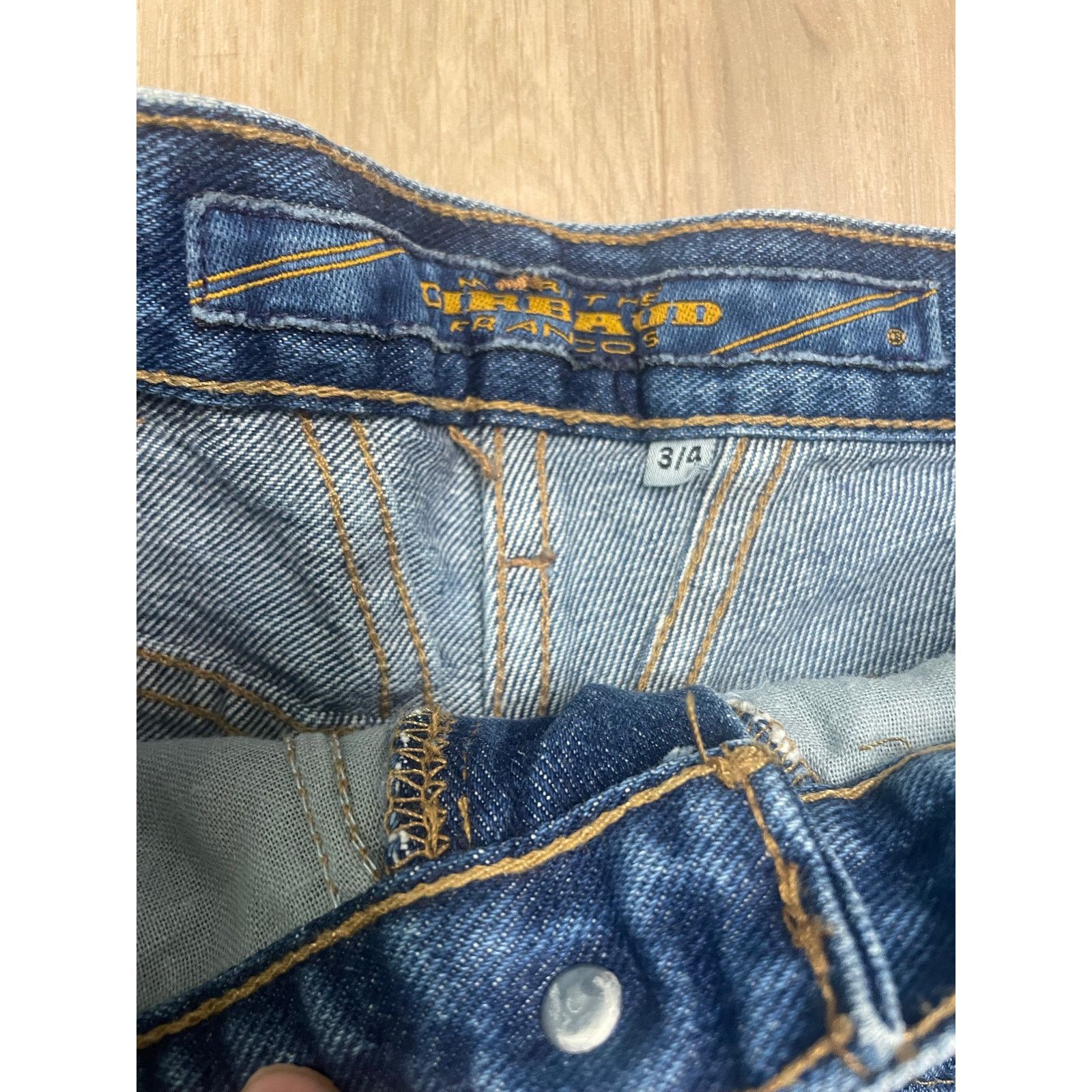 Marithe + Francois Girbaud VTG Girbaud Womens Size 3/4 Denim Cut Off Shorts Marithe Size 25" / US 0 / IT 36 - 5 Thumbnail