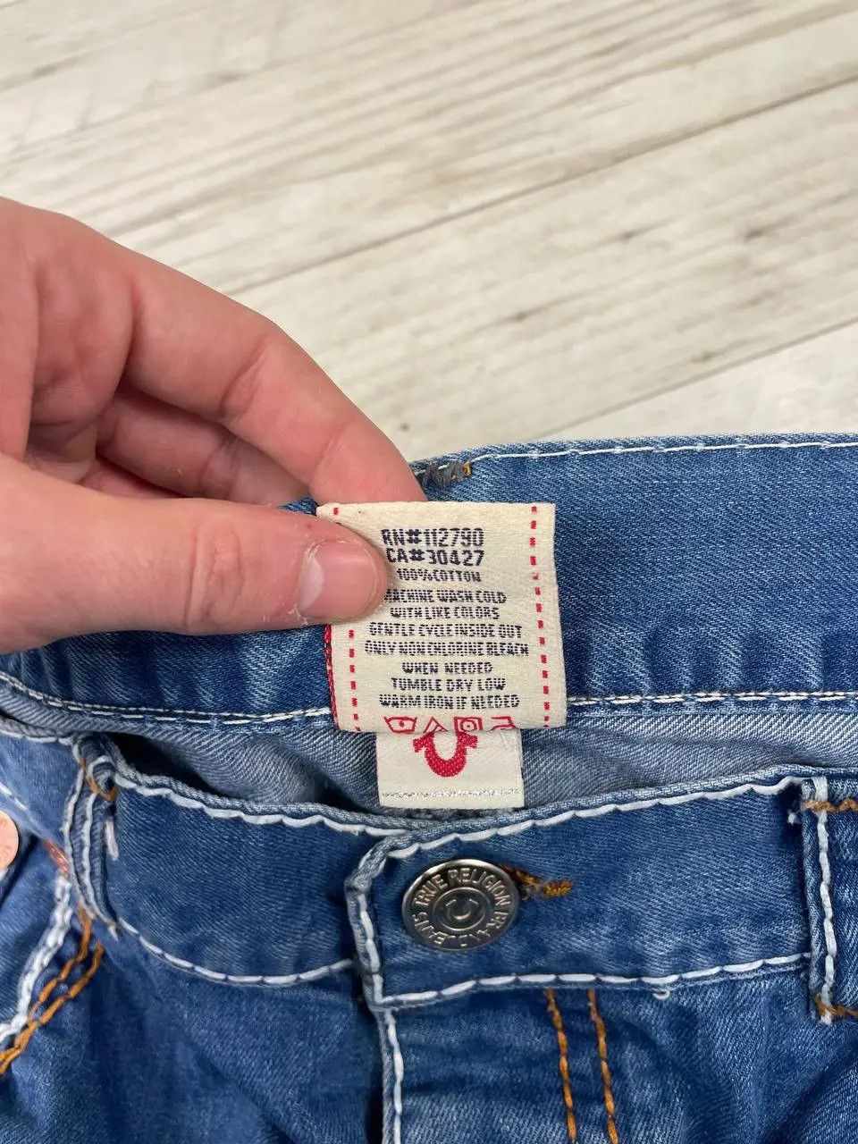 True Religion Vintage True Religion Billy Super Big T Baggy Denim Jeans Size US 40 / EU 56 - 8 Thumbnail