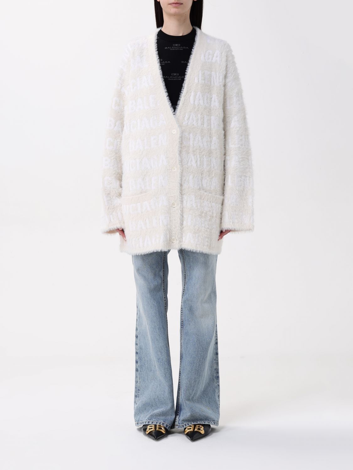 Balenciaga Balenciaga Sweater Woman Yellow Cream Size M / US 6-8 / IT 42-44 - 1 Thumbnail