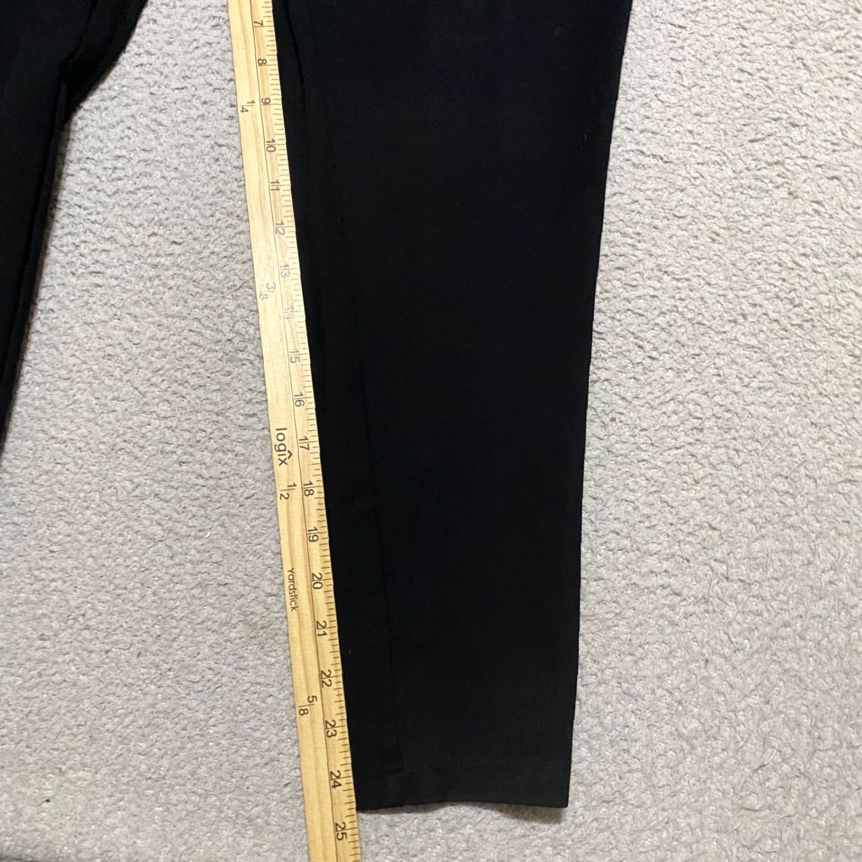 Vintage Betabrand Leggings Womens Large Ankle Solid Black Pockets Gym Training Yoga Running Tape: Athletic, Skinny Inseam 24 in Size 36" / US 14 / IT 50 - 6 Thumbnail