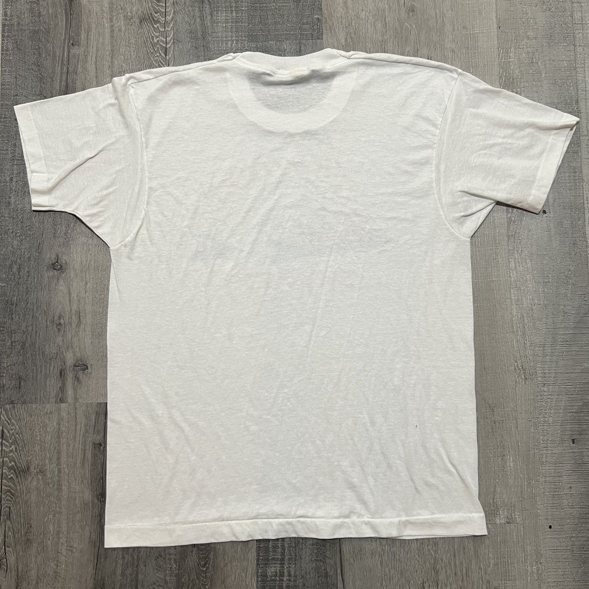 Vintage VTG Retired Svensk 1980s White Swedish Fishing Fisherman Tee Size US L / EU 52-54 / 3 - 3 Thumbnail