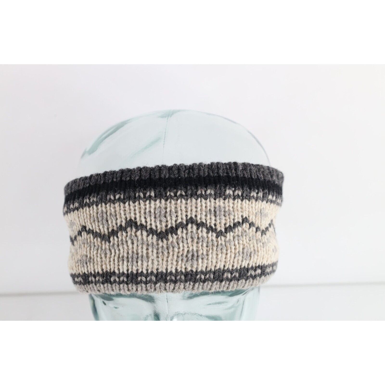 Vintage Vintage 90s Streetwear Winter Wool Blend Fair Isle Headband Size ONE SIZE - 1 Thumbnail
