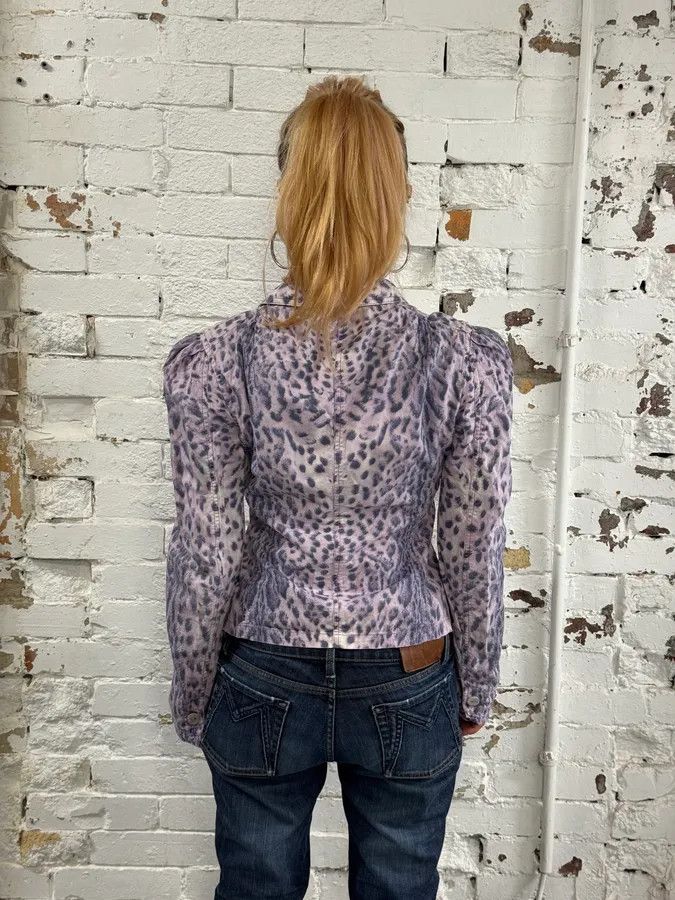Roberto Cavalli SS2000 Roberto Cavalli Pink Leopard Blazer Jacket Size S / US 4 / IT 40 - 3 Thumbnail