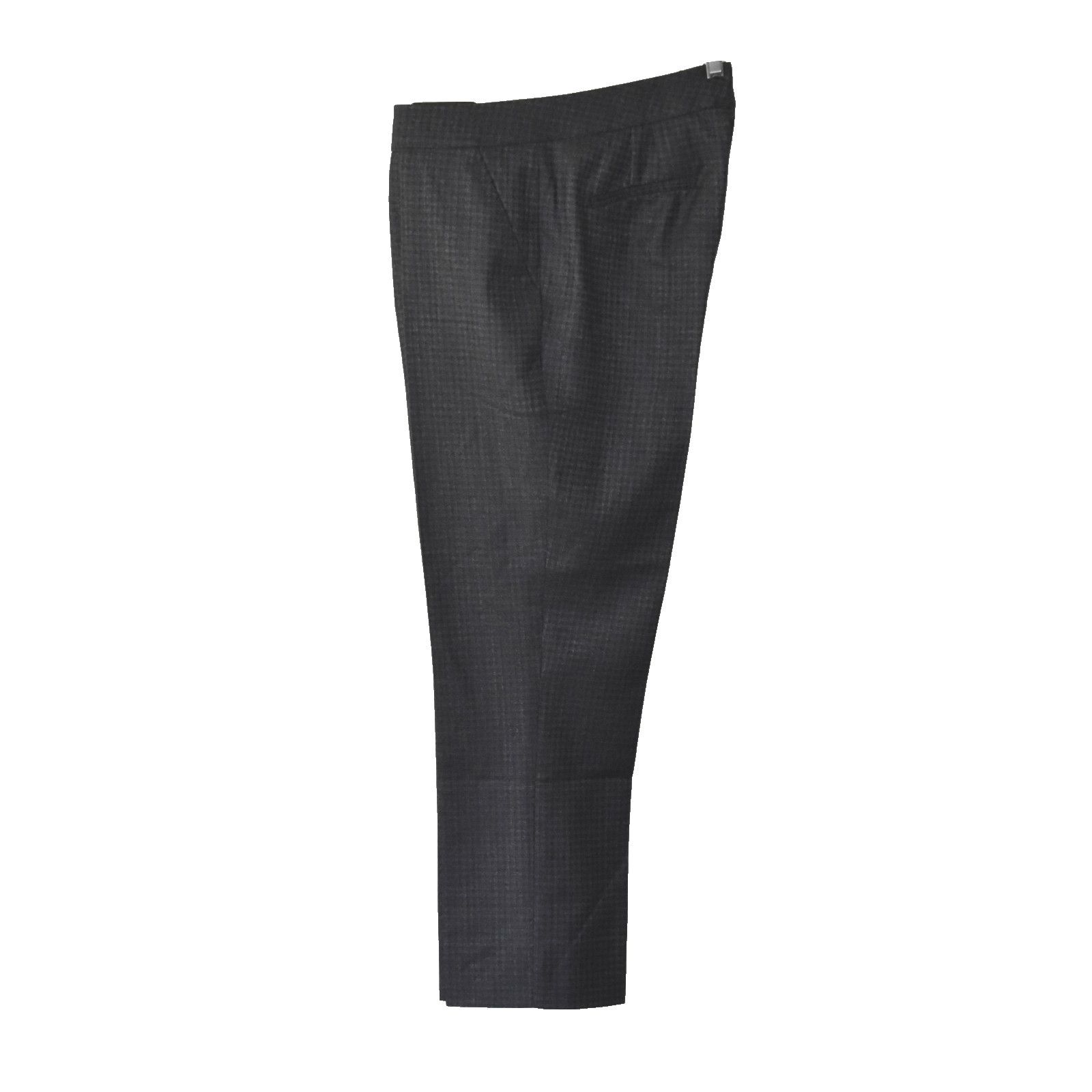Tom Ford TOM FORD Micro Check Wool & Silk Tapered Leg Trousers Sz 46 Size US 30 / EU 46 - 2 Thumbnail